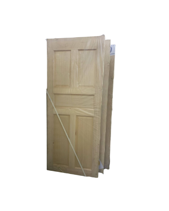 Picture of Plain Solid Wooden 5-Panel Door