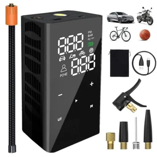 Picture of Portable Tire Inflator – 8000mAh High-Capacity Battery (4X Faster Inflation)