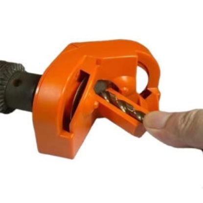 Picture of Polishing the Rotating Head Artifact Portable Polishing Tool for Drill Bits