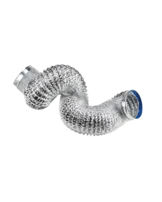 Picture of Aluminum Foil Tube Flexible Ventilation Hose Pipe Air Vent System for Kitchen, Toilet, Hydroponics Extractor Fan Duct