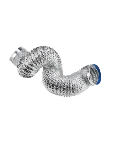 Picture of Aluminum Foil Tube Flexible Ventilation Hose Pipe Air Vent System for Kitchen, Toilet, Hydroponics Extractor Fan Duct