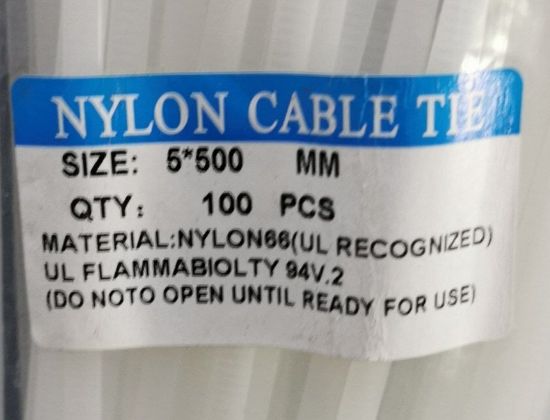 Picture of NYLON Cable tie White