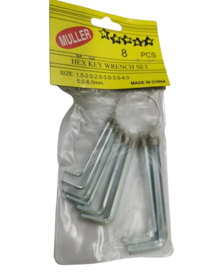Picture of MULLER Hex Key Wrench Set 8 pcs