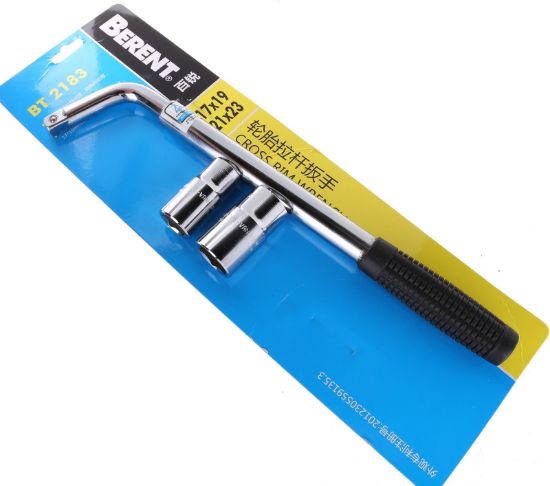 Picture of Berent Extendable Wheel Wrench 1/2" With 2 Sockets - 17x19mm & 21x23mm