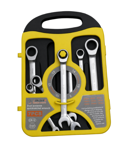 Picture of JIAN QUAN dual purpose quick ratchet wrench 7pcs