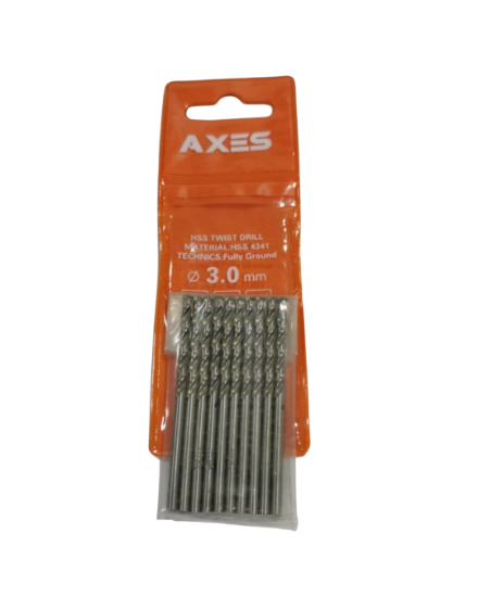 Picture of Axes HSS TWIST DRILL MATERIAL HSS 4341 TECHNICS Fully Ground 3.0mm