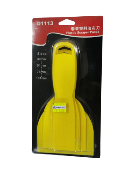 Picture of D1113 Plastic Scraper Pack 4