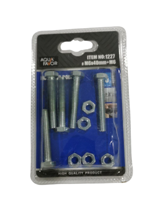 Picture of AQUA FAVOR Nuts and Bolts M6x40mm+M6
