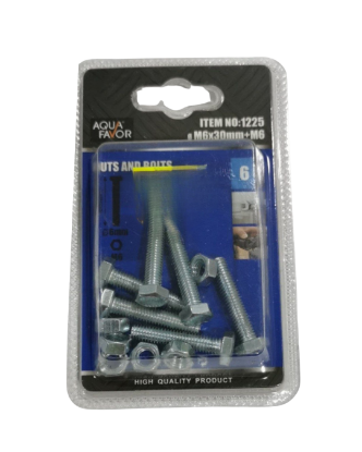 Picture of AQUA FAVOR Nuts and Bolts M6x30mm+M6