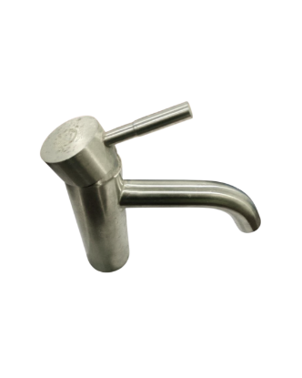 Picture of Single hole bidet mixer in stainless steel without waste ...